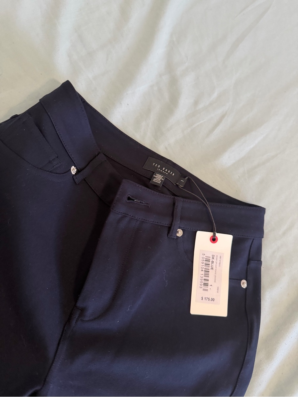 Ted Baker Dark Navy Tailored Trousers